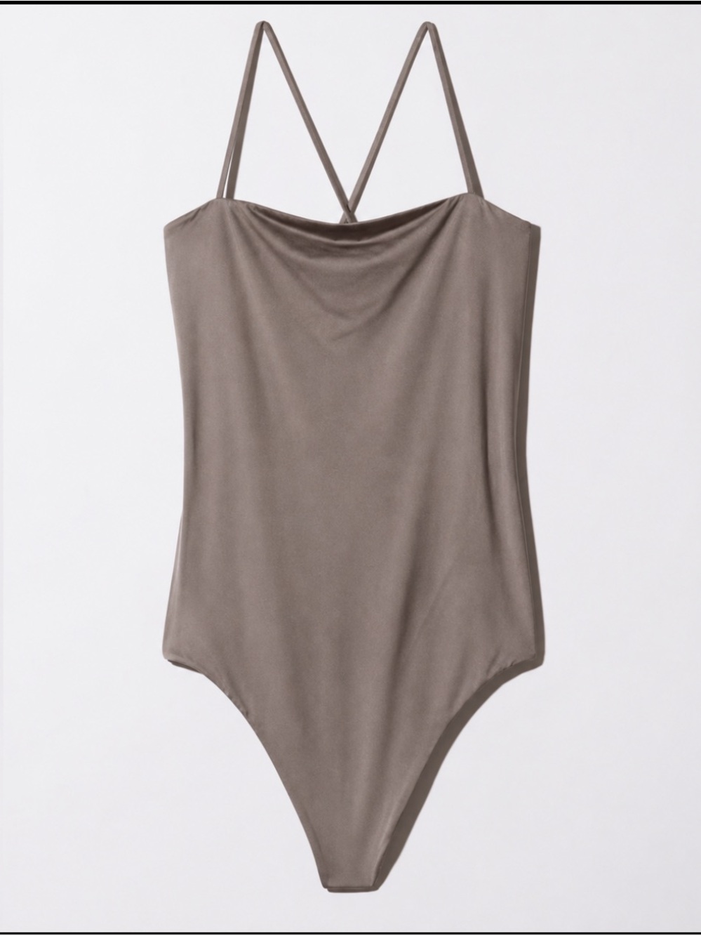 Wilfred Taupe Strappy One-Piece bodysuit